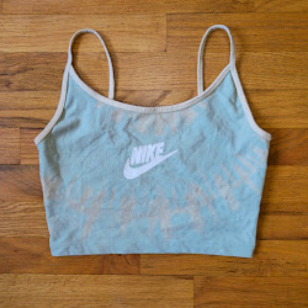 Nike Light Blue Tie-Dye Cami Top – Size XS